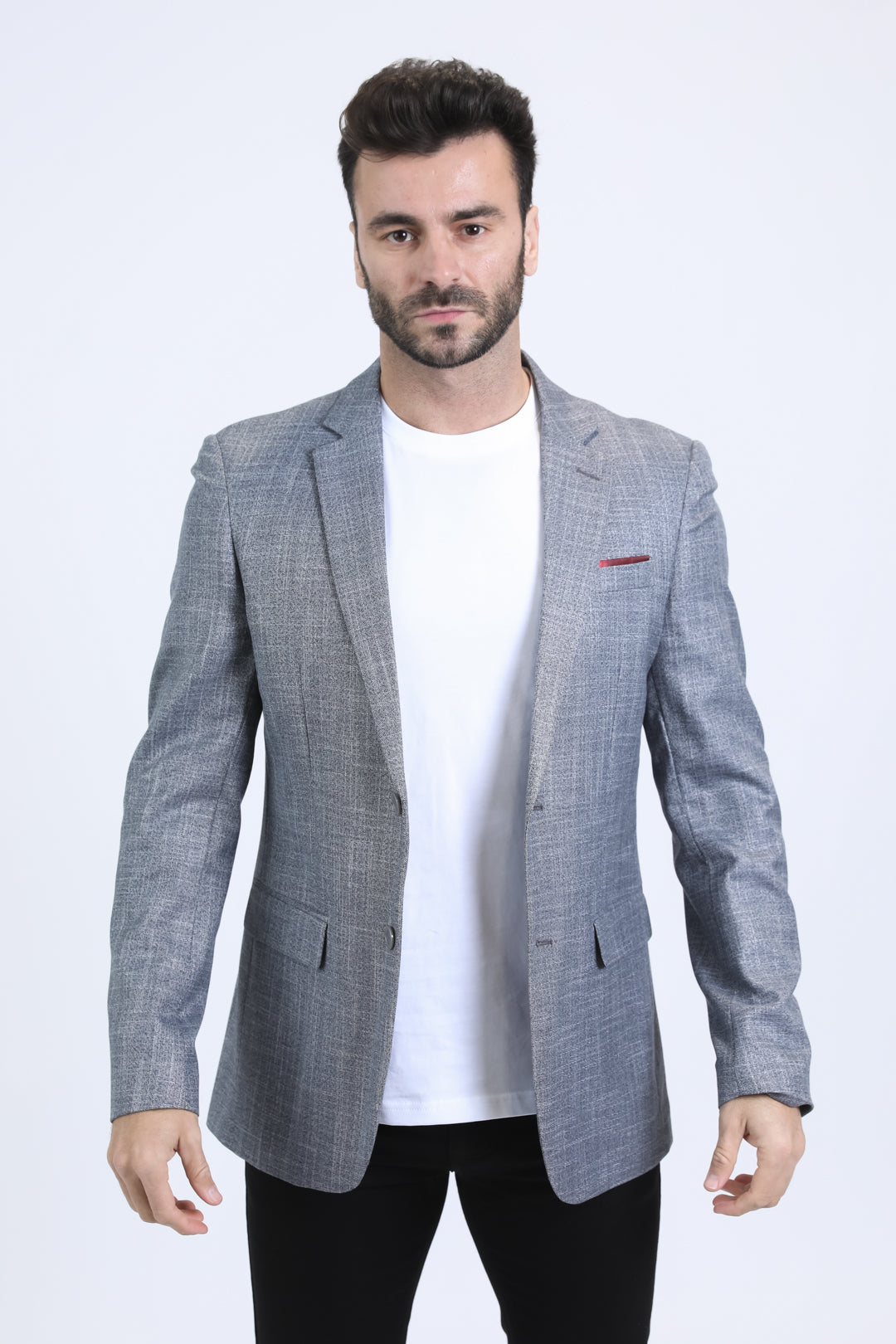 Mens Modern Fit Grey Blazer