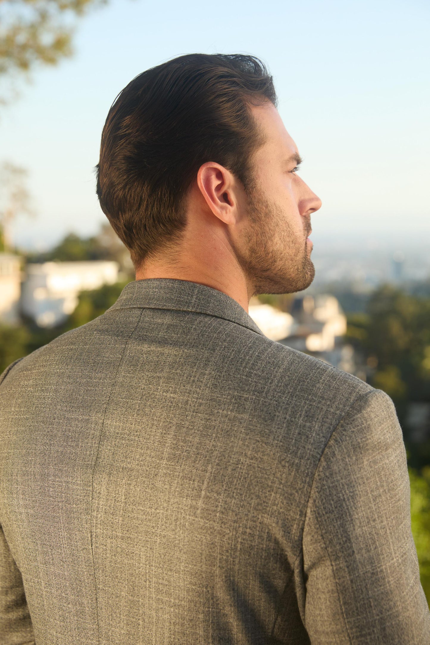 Mens Modern Fit Grey Blazer