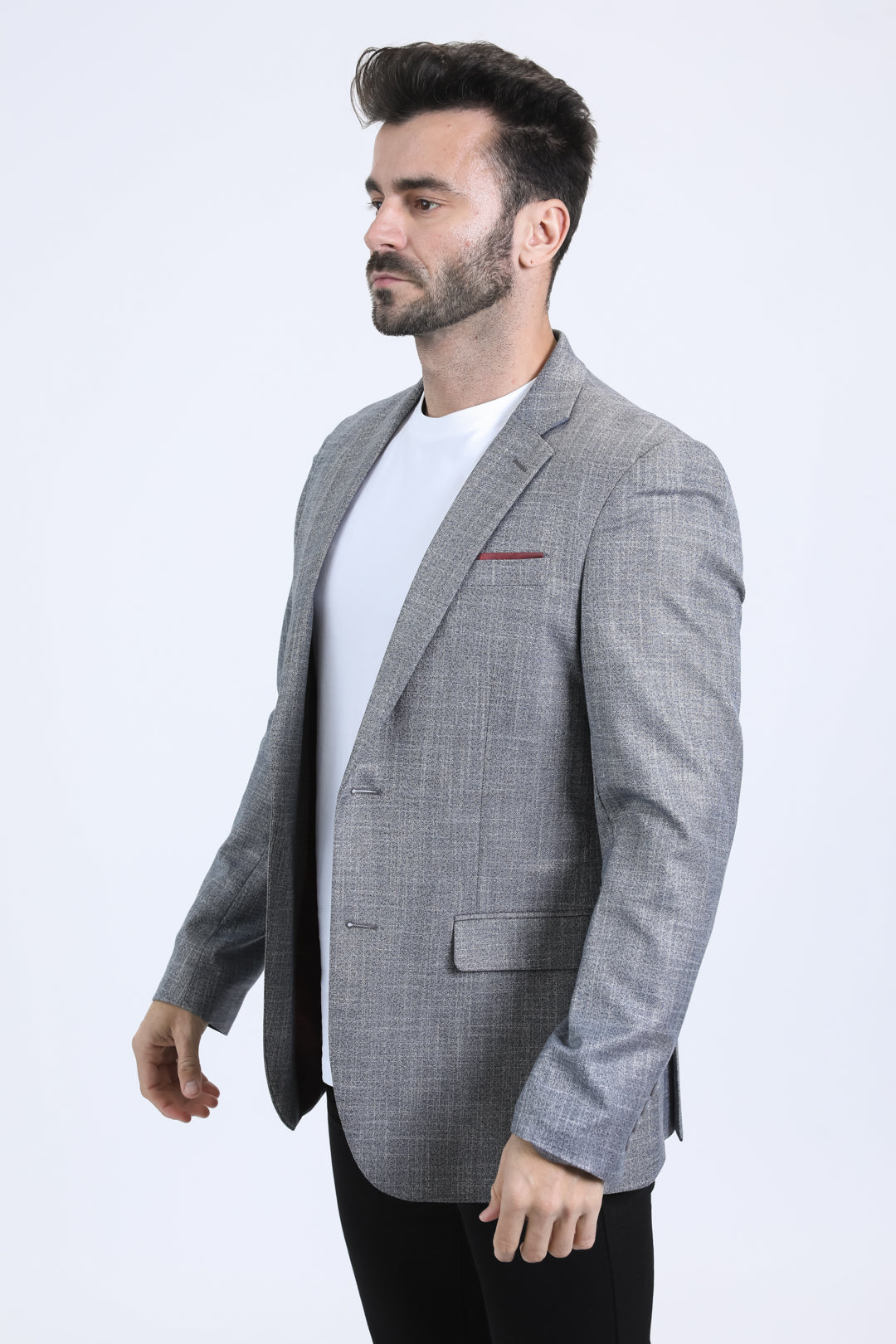 Mens Modern Fit Grey Blazer