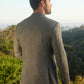 heather grey modern fit blazer men platini back