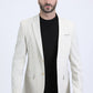 ivory glen plaid modern fit blazer men platini front