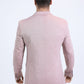 light pink modern fit blazer men platini back
