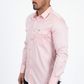 light pink modern fit dress shirt men platini side