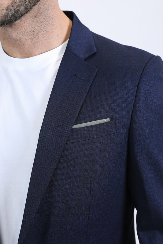 navy modern fit blazer men platini detail