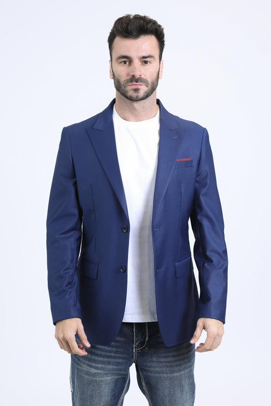 Mens Modern Fit Navy Blazer
