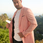 Mens Modern Fit Peach Blazer