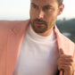 Mens Modern Fit Peach Blazer