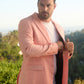 Mens Modern Fit Peach Blazer