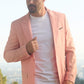 Mens Modern Fit Peach Blazer