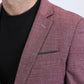 Mens Modern Fit Red Blazer