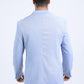 sky blue modern fit blazer men platini back