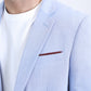 sky blue modern fit blazer men platini detail