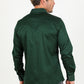 green modern fit dress shirt men platini back