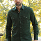 Men's Modern Fit Solid Green Dress Shirt