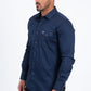 navy modern fit dress shirt men platini side