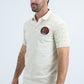 Mens Modern Fit Stretch Cotton Beige Polo