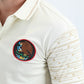 Mens Modern Fit Stretch Cotton Beige Polo