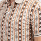 Mens Modern Fit Stretch Cotton Beige Polo