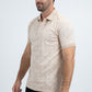 Mens Modern Fit Stretch Cotton Beige Polo