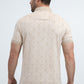 Mens Modern Fit Stretch Cotton Beige Polo