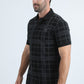 Mens Modern Fit Stretch Cotton Black Polo