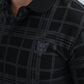 Mens Modern Fit Stretch Cotton Black Polo