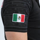 Mens Modern Fit Stretch Cotton Black Polo
