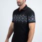 Mens Modern Fit Stretch Cotton Black Polo