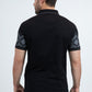 Mens Modern Fit Stretch Cotton Black Polo