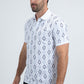 Mens Modern Fit Stretch Cotton White Polo