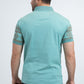Mens Modern Fit Stretch Cotton Blue Polo