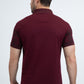 Mens Modern Fit Stretch Cotton Burgundy Polo