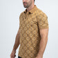 Mens Modern Fit Stretch Cotton Camel Polo