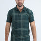Mens Modern Fit Stretch Cotton Green Polo