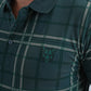 Mens Modern Fit Stretch Cotton Green Polo