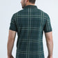Mens Modern Fit Stretch Cotton Green Polo