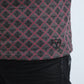Mens Modern Fit Stretch Cotton Grey Polo with Aztec Print