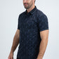 Mens Modern Fit Stretch Cotton Navy Polo