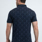 Mens Modern Fit Stretch Cotton Navy Polo