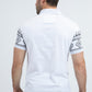 Mens Modern Fit Stretch Cotton White Polo