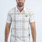 Mens Modern Fit Stretch Cotton White Polo