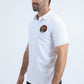 Mens Modern Fit Stretch Cotton White Polo