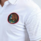 Mens Modern Fit Stretch Cotton White Polo