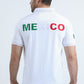 Mens Modern Fit Stretch Cotton White Polo