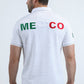Mens Modern Fit Stretch Cotton White Polo