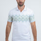 Mens Modern Fit Stretch Cotton White Polo