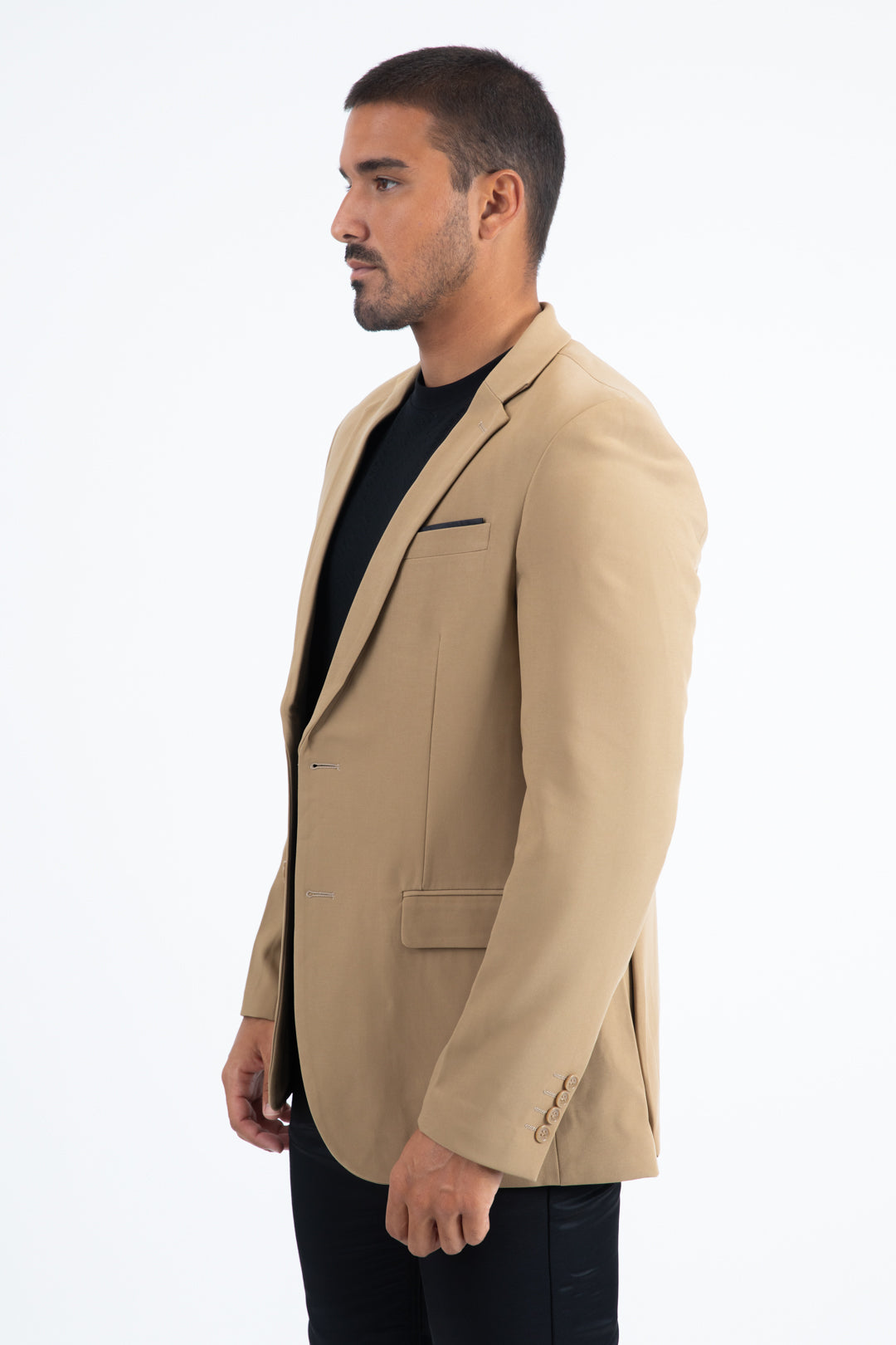 Mens Modern Fit Stretch Date Night Brown Blazer