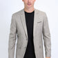 Mens Modern Fit Stretch Date Night Khaki Blazer