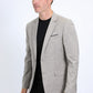 Mens Modern Fit Stretch Date Night Khaki Blazer
