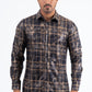 Black Camel Modern Fit Stretch Foil Fashion Shirt Men